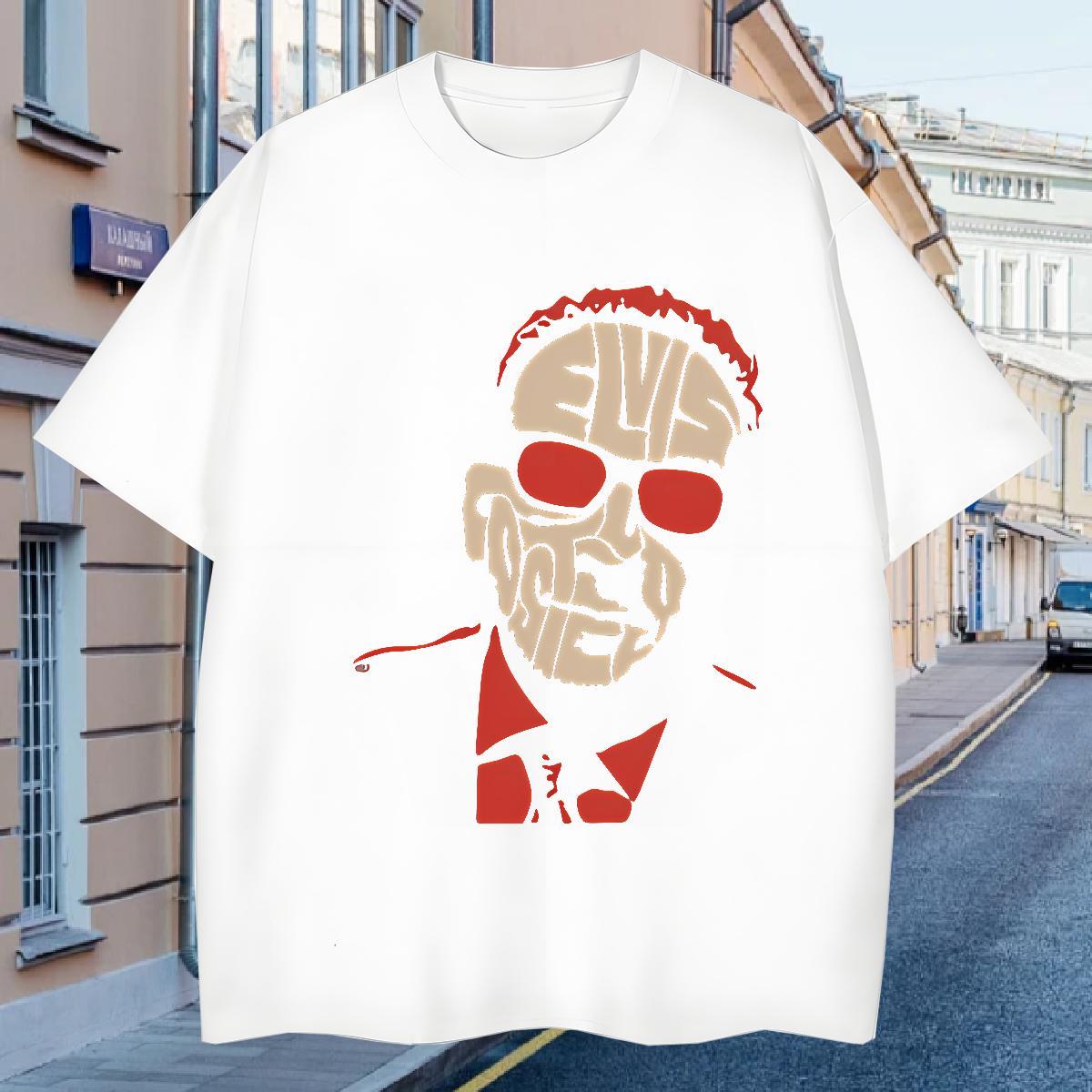 Designer Fashion Men Clothes T-Shirt 230g Pure Cotton Spring Summer scary Breathable Crew Neck Men T Shirts Comfortable Custom Cartoon Clothings