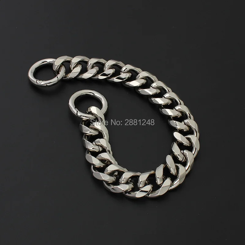 1-5pcs silver 19mm thick aluminum chain lightweight bag with bag accessories DIY handle easy to match accessories handbag 240821