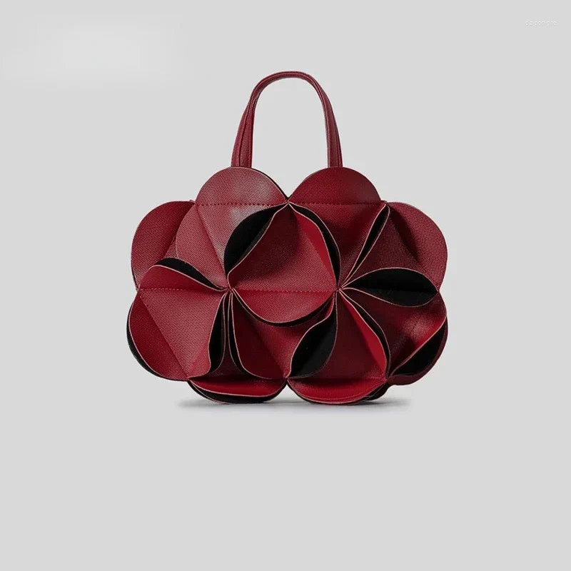 Shoulder Bags Original Designer Handbag Woman 2024 Elegant Trend Fashion Chic Petal Crossbody Bag Splicing Exquisite Casual bb0f 4