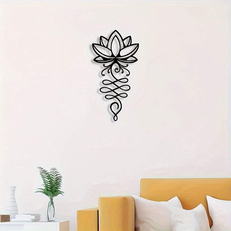 Home Decor Lotus Metal Wall Art Spiritual Metal Wall Decor Buddhist Symbols Wall