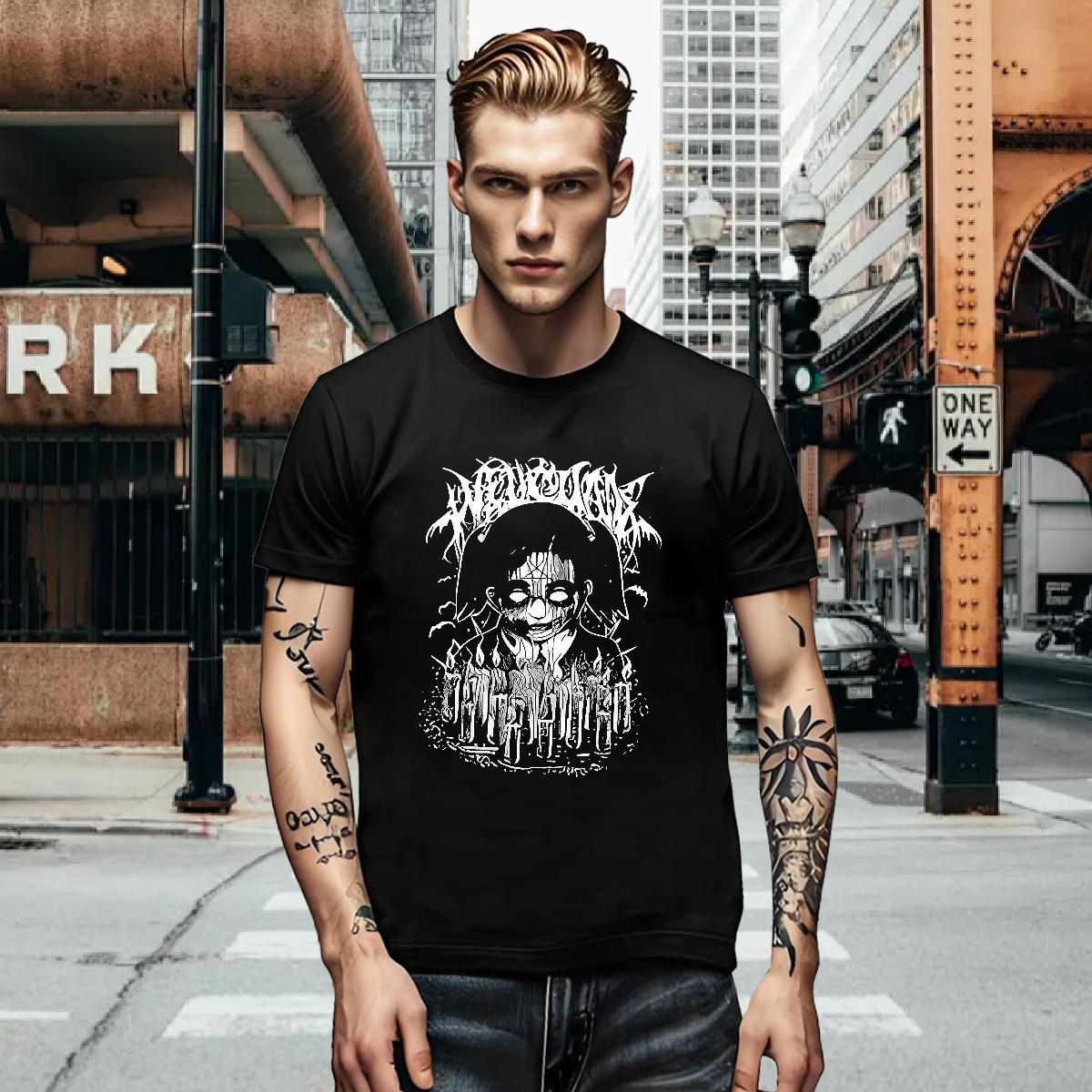 2024 Couples T Shirts 230g Cotton Casual Beach painting Breathable Crew Neck T Shirts Men Cool Custom Printed Tee Shirt