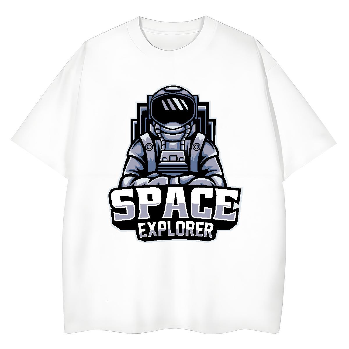 5A Tshirt for Man Woman 230g 100% Cotton universe Casual Sport T Shirts Women O-Neck Short Sleeve Plus Size Cartoon Top Tees