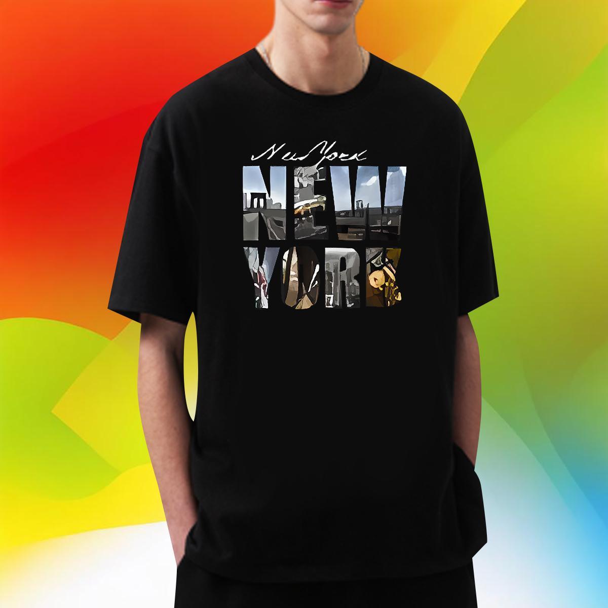 Brand Men Tshirts Casual Daily Wear 230g Cotton DIY Printed Breathable New York T-Shirts Wholesale Tee Shirt