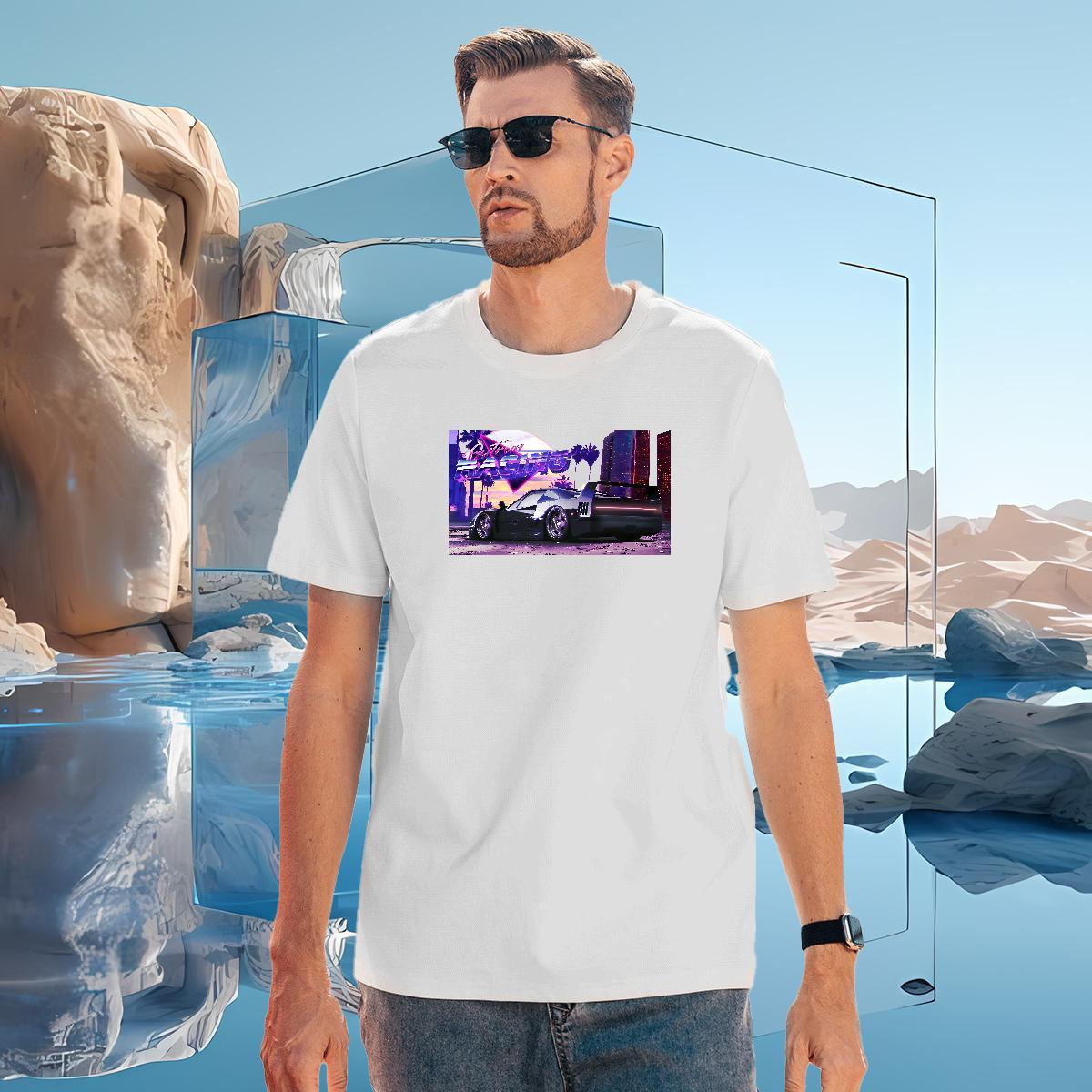 Comfortable car Men T Shirts Street Casual Men Tops Tees 100% Cotton 230g Stylist O Neck Short Sleeves Custom Print Oversized Polos
