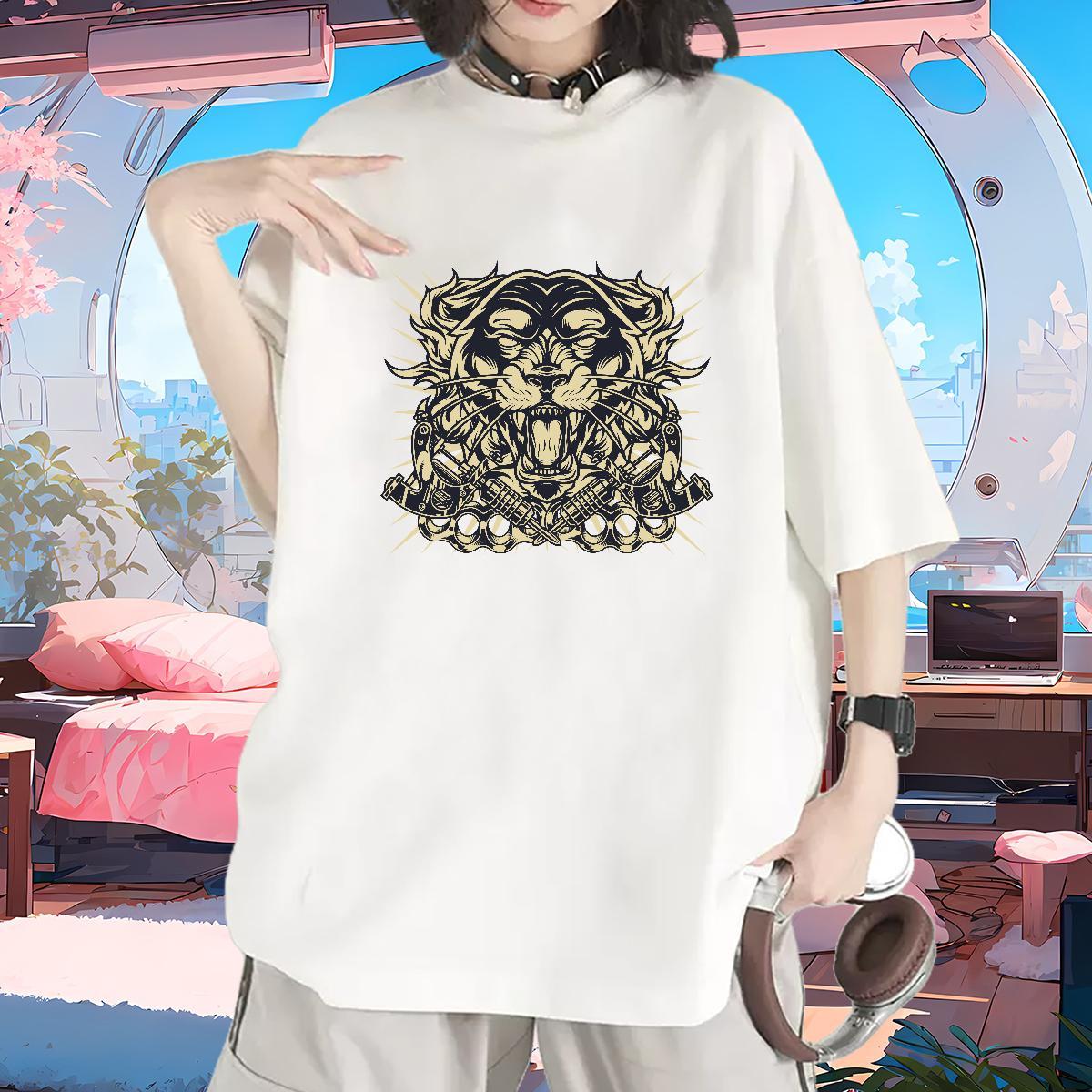 Stylist T Shirts Women O-Neck Short Sleeve 230g Cotton Woman Tshirt Custom Printing cool Sports Street Wear 5A Tees Shirts