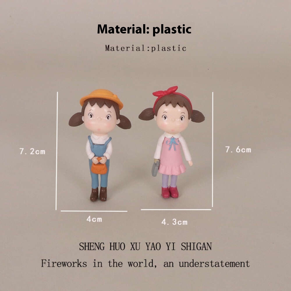 INS Mini Cartoon Character Little Girl Office Worker Micro Landscape Baby House DIY Creative Home Desktop Decoration