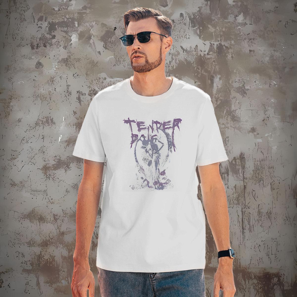 Classic Casual Home Outdoor Mens Tshirts skull Breathable Crew Neck 230g Pure Cotton T-Shirts Loose Fit Plus Size Custom Tops Tees