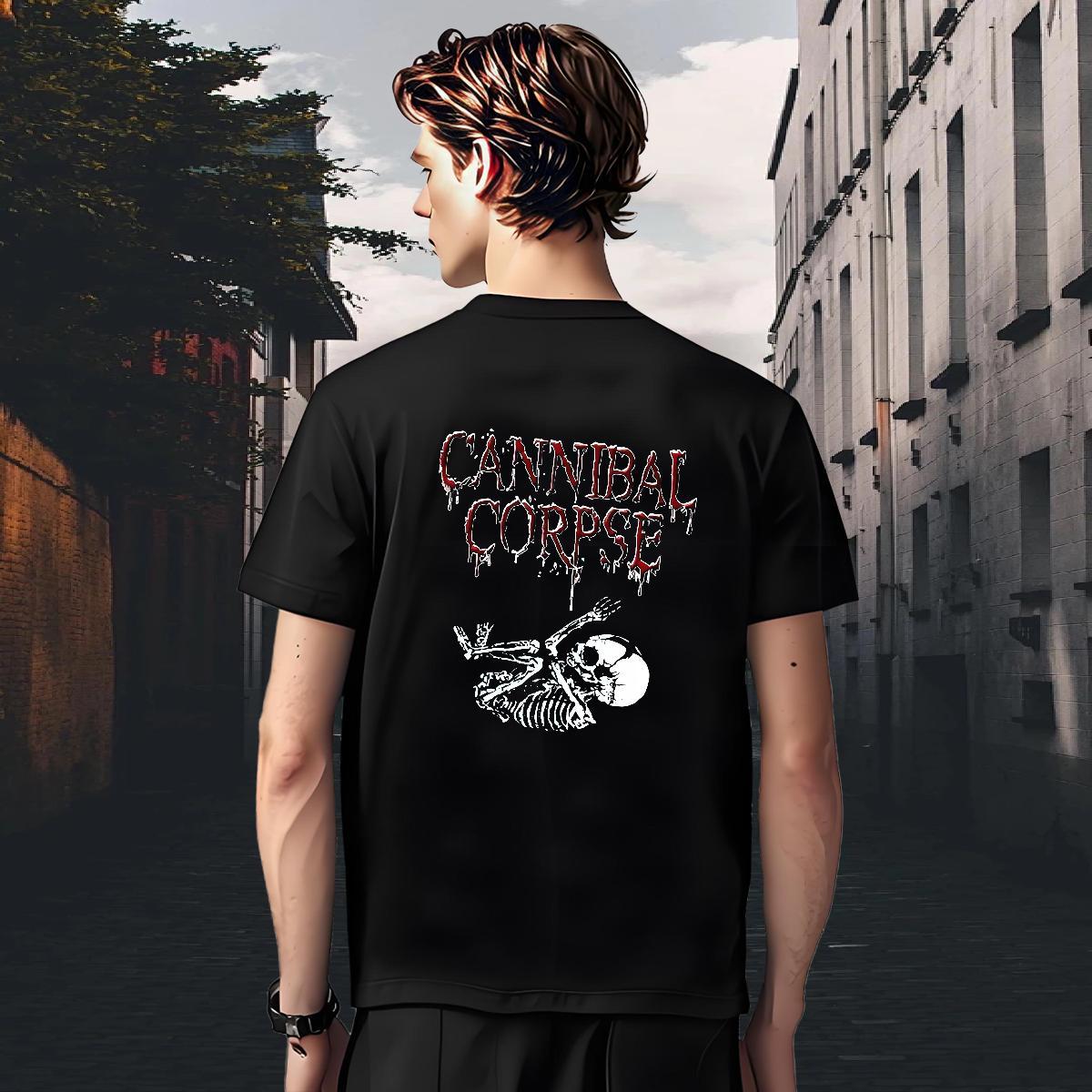 Loose Fit Tshirt for Man Woman Outdoor 230g Pure Cotton Black Oversized Breathable Soft skull T shirt DIY Polos