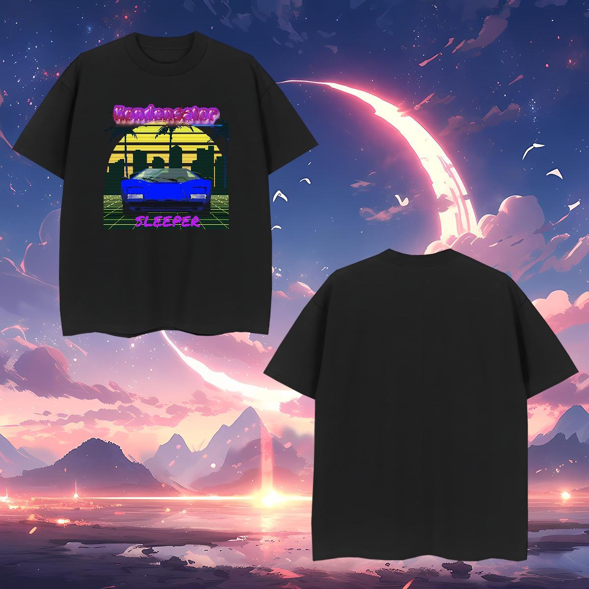 Cool Design car Men T Shirts Sport Men Clothes T-Shirt 230g Pure Cotton Fashion Casual O-Neck Short Sleeve Customized Print Tees Shirts