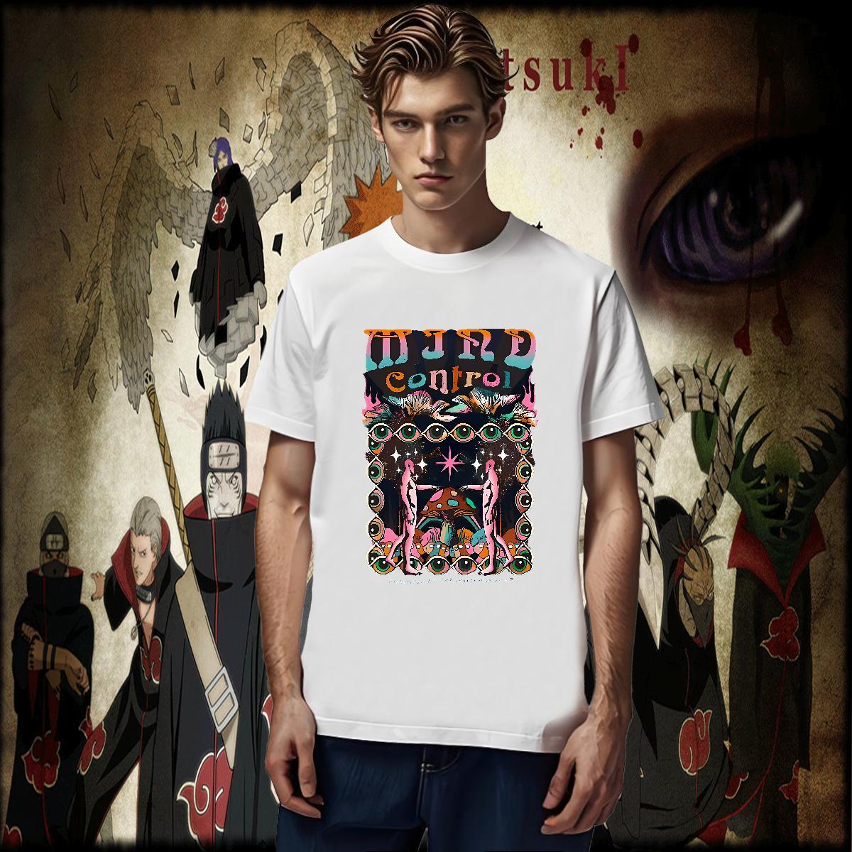 TOP Quality eyes Mens T Shirts Daily Outfit Mens Tshirts 230g Cotton Fashion New Breathable Cartoon Print Tops Tees