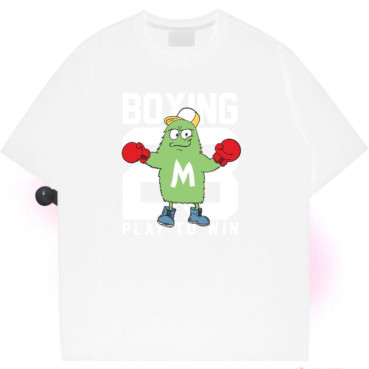 Female Woman Tshirt 230g Cotton role Sport T shirt Breathable Short Sleeve Black White Tops