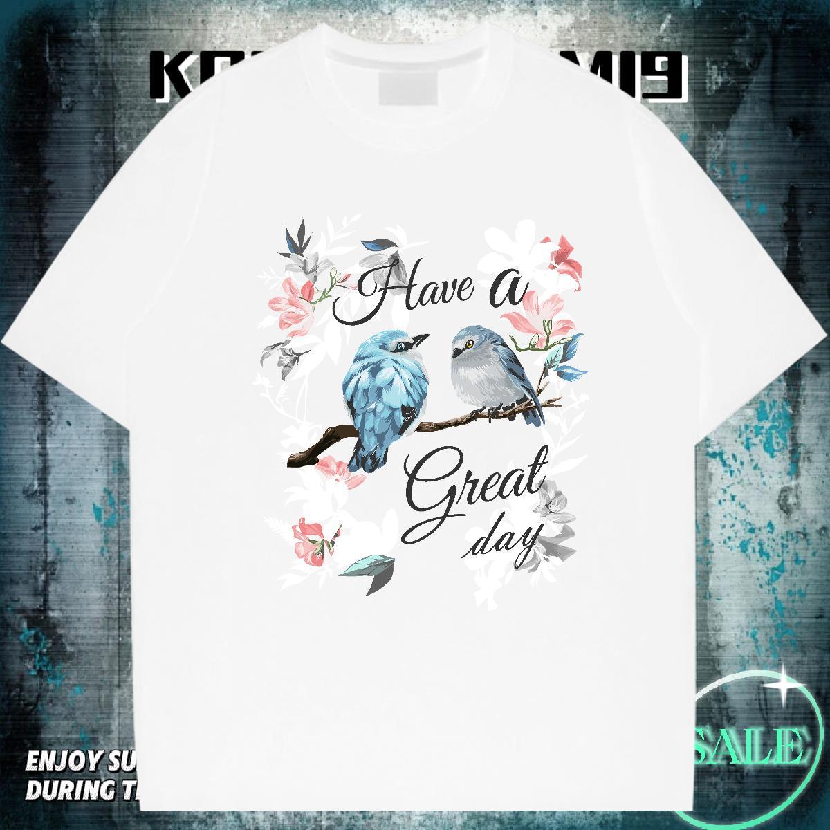 Wholesale T-Shirts for Men 100% Cotton 230g letter Daily Outfit White Plus Size Breathable Soft Tshirts DIY Tee Shirt