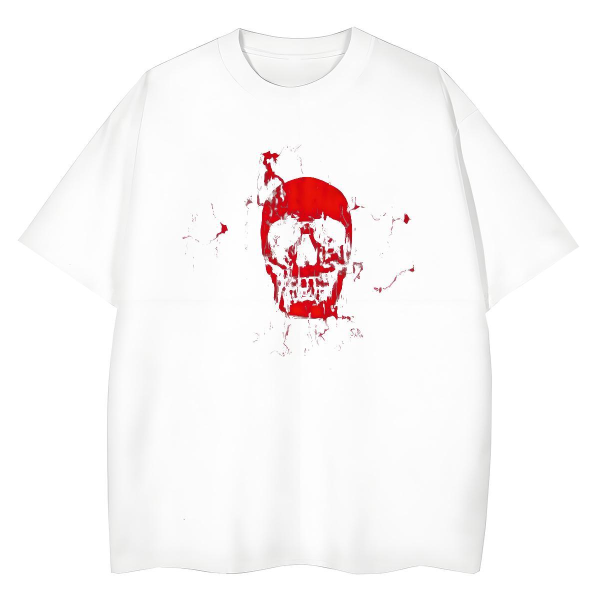 2024 Designer Men Clothes T-Shirt 100% Cotton 230g Sport skull Short Sleeve Soft T shirt Wholesale Plus Size Custom Tees Shirts