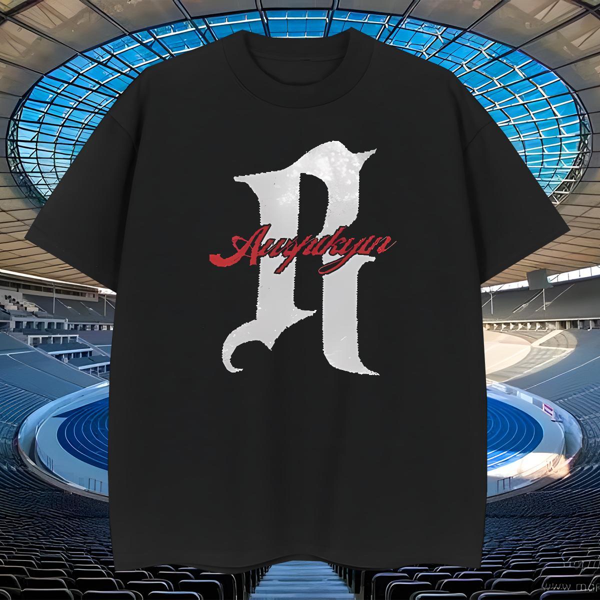 TOP Quality Men Tops Tees Casual 230g 100% Cotton Black Oversized Breathable letter T Shirts Men Fashion Casual Top Tees