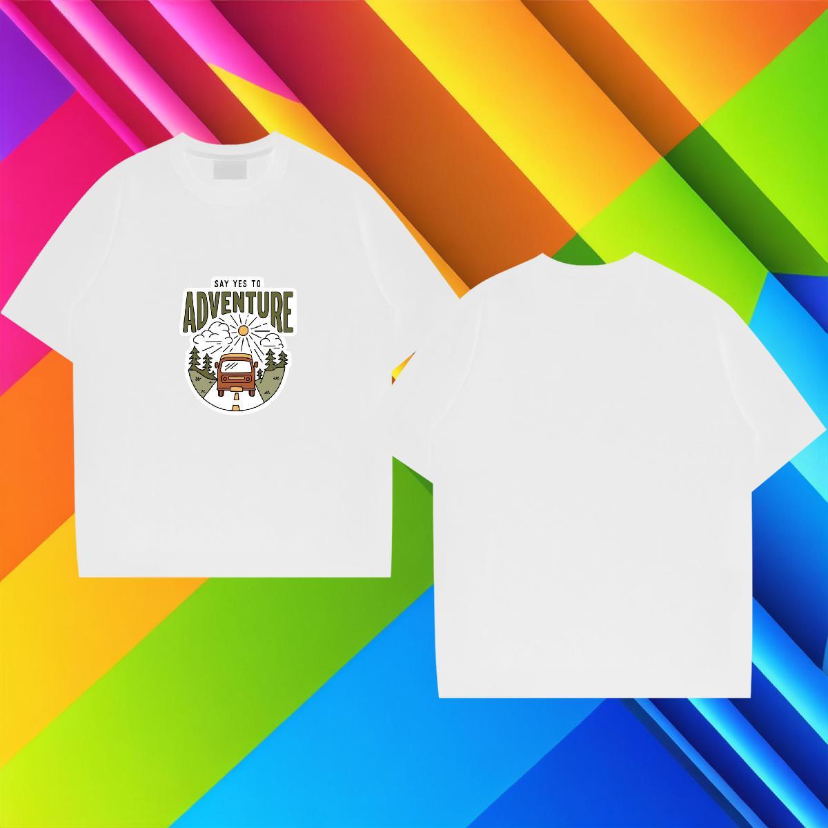 Designer Men Tops Tees Daily Wear 230g 100% Cotton DIY Printed Breathable Short Sleeve car T-Shirts Casual New Clothes