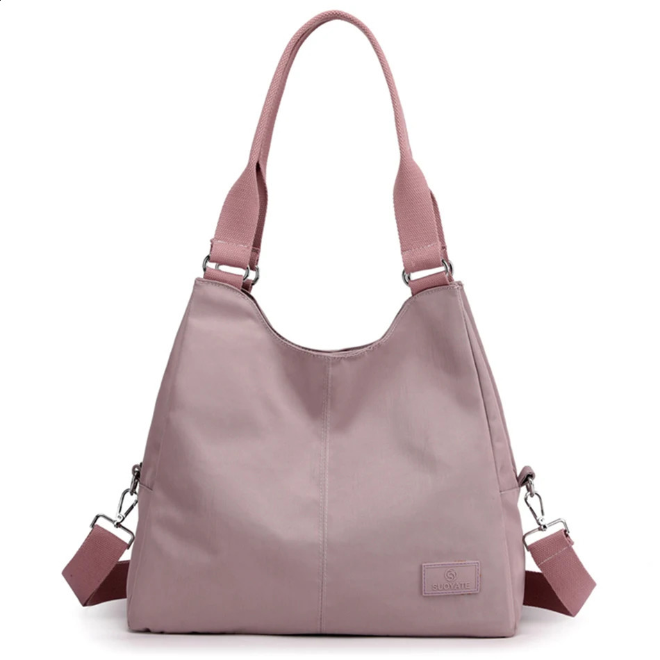 Summer Style Causual Nylon Tote Fashion Messenger Shoulder Bag Nylon Handbag Large Capacity Big Womens Tote Shopping Bag 240821