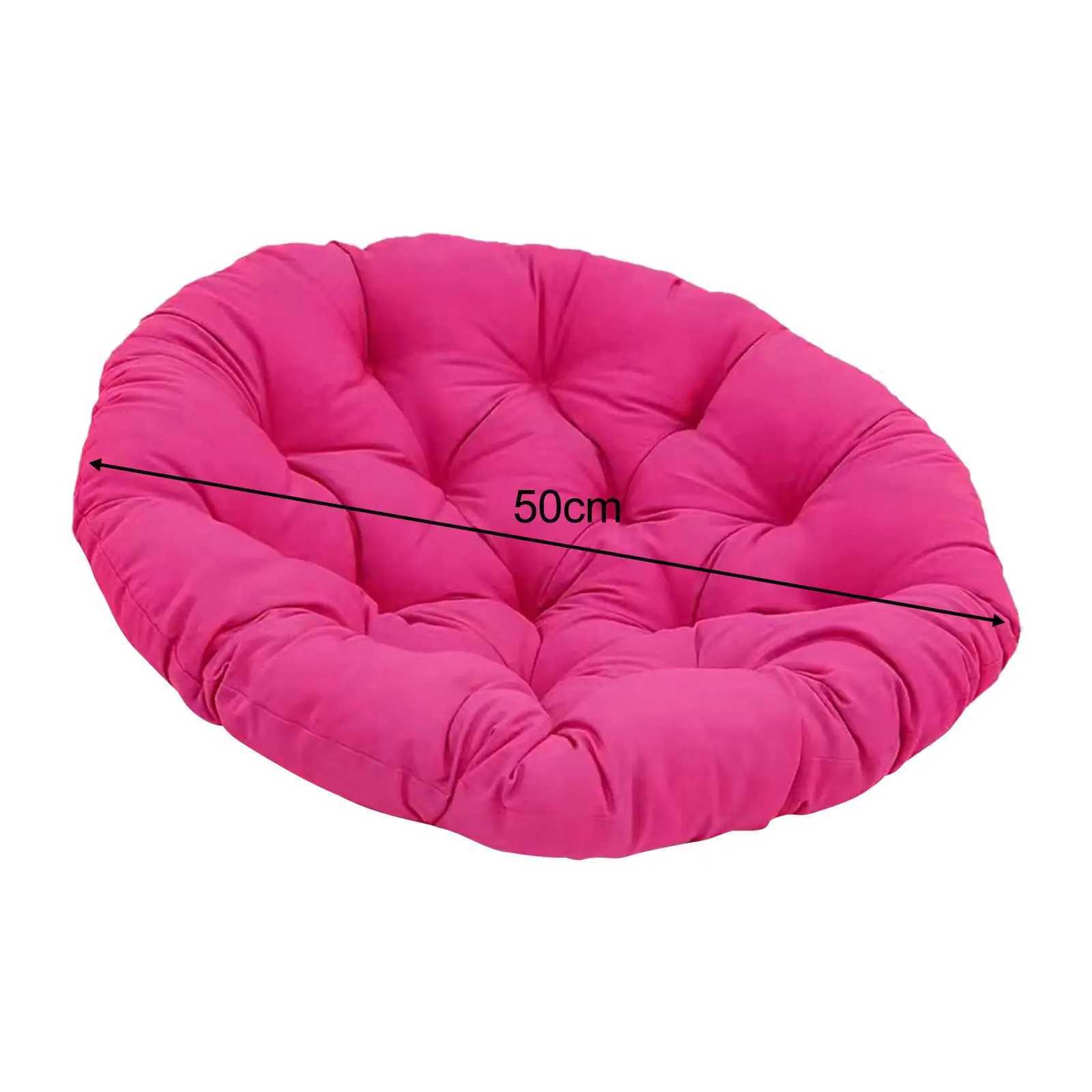 Round 50cm Padded Seat Cushion Egg Shaped Chair Cushion Hanging Chair CushionXJ240821
