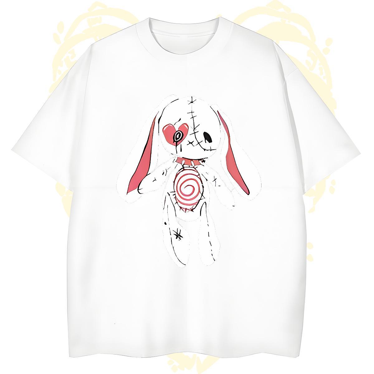 Comfortable Man T Shirts rabbit Crew Neck Breathable Summer Casual DIY Logo Oversized 230g Pure Cotton Men Tees Stylist Polos