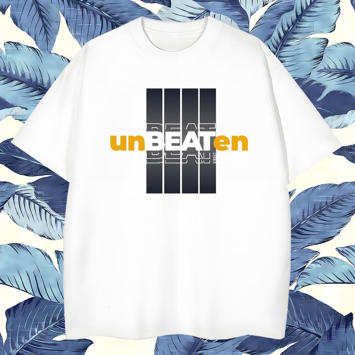 Brand unbeaten T Shirts Men Hip Hop Men Tshirts 230g 100% Cotton New Designer Breathable Short Sleeve Plus Size Custom Tees