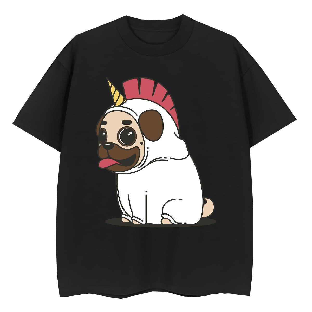 TOP Quality Women T Shirts Comfortable 230g 100% Cotton Tshirt for Man Woman DIY Printed Dog Sports Street Wear Unisex Tops Shirt