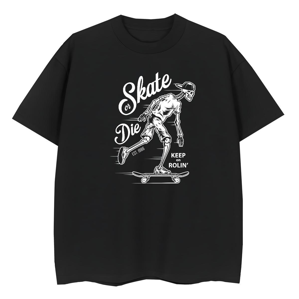 Designer T Shirts Women 230g Pure Cotton Breathable Crew Neck Sports Street Wear skull Women Tshirts Brand Custom Cartoon Tops