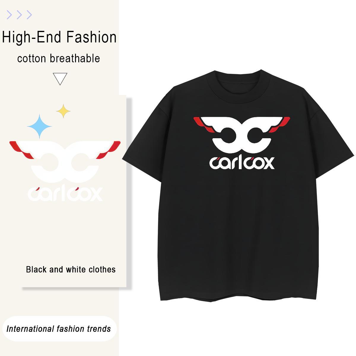 High quality Couples T Shirts 230g Pure Cotton painting Beach T-Shirts for Women Round Neck Short Sleeve Cartoon Print Top Shirts