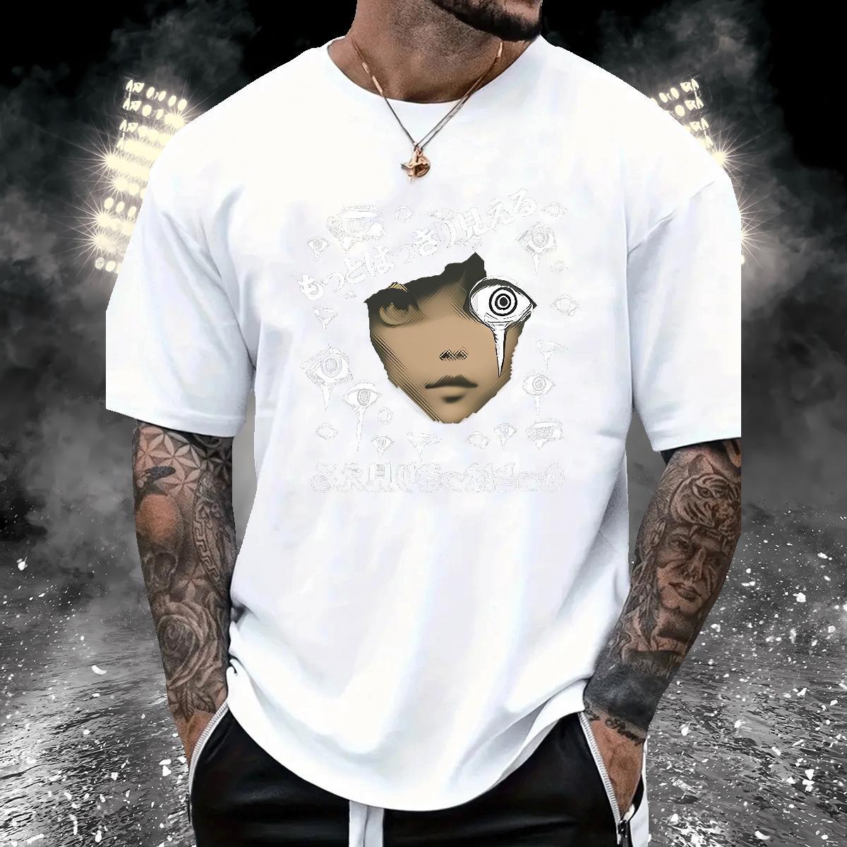 Brand girl face Mens T Shirts Street Casual Mens Tshirts 230g Pure Cotton Fashion Casual Breathable Soft Plus Size Custom Tops Shirt