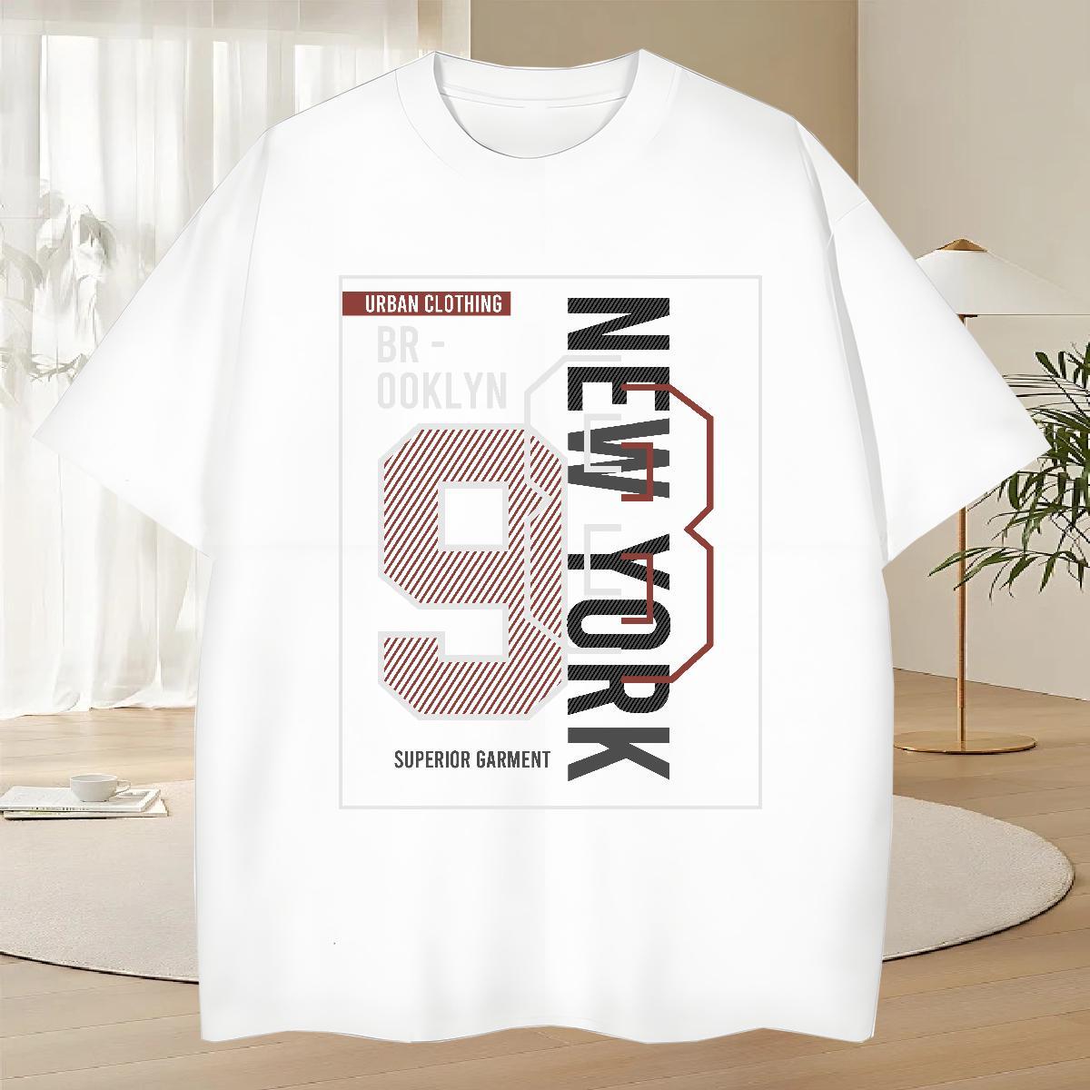 Cool Tshirts Sports Casual 100% Cotton 230g Cartoon Printing L-4XL Short Sleeve O-Neck 9 T-Shirts Fashion Casual Tee Shirt