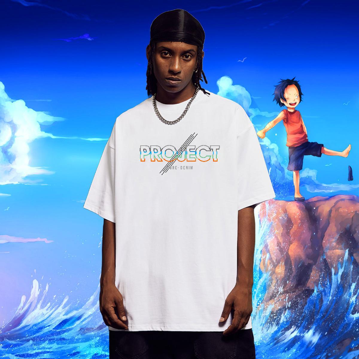 Designer Tshirt for Man Woman Summer Casual 230g Cotton Anime Print Short Sleeve O-Neck letter T-Shirts New Designer Tee Shirt