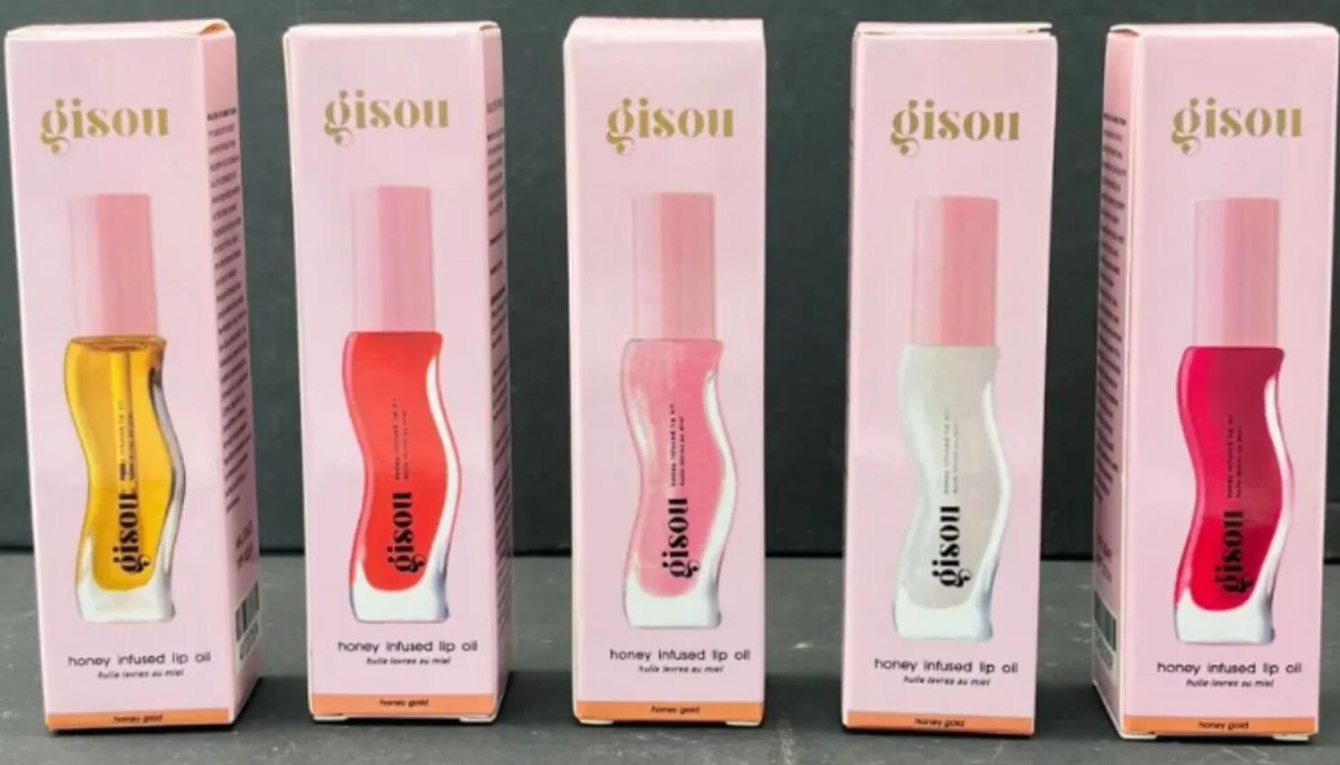 Gisou Makeup Lip Oil Moisturizing Lipgloss Coconut Frost Gold Mango Passion Punch Strawberry Sorbet Watermelon Sugar 9ml plumping Honey Infused lip gl