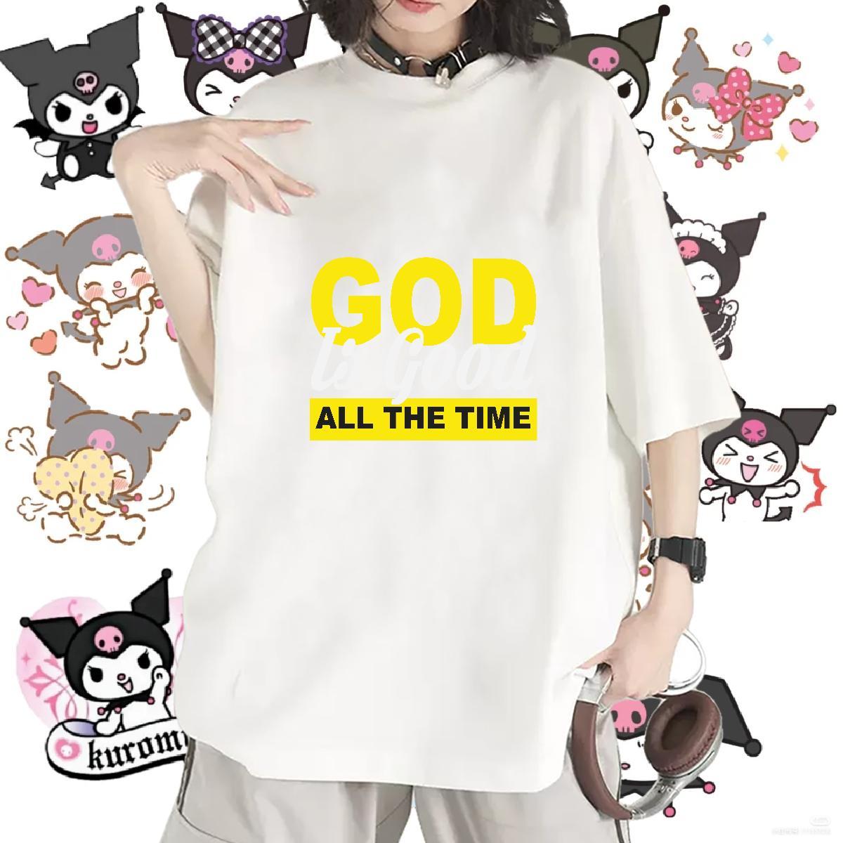 Free Shipping Couples T Shirts 230g Pure Cotton god Daily Wear T shirt Crew Neck Customized Print Top Tees