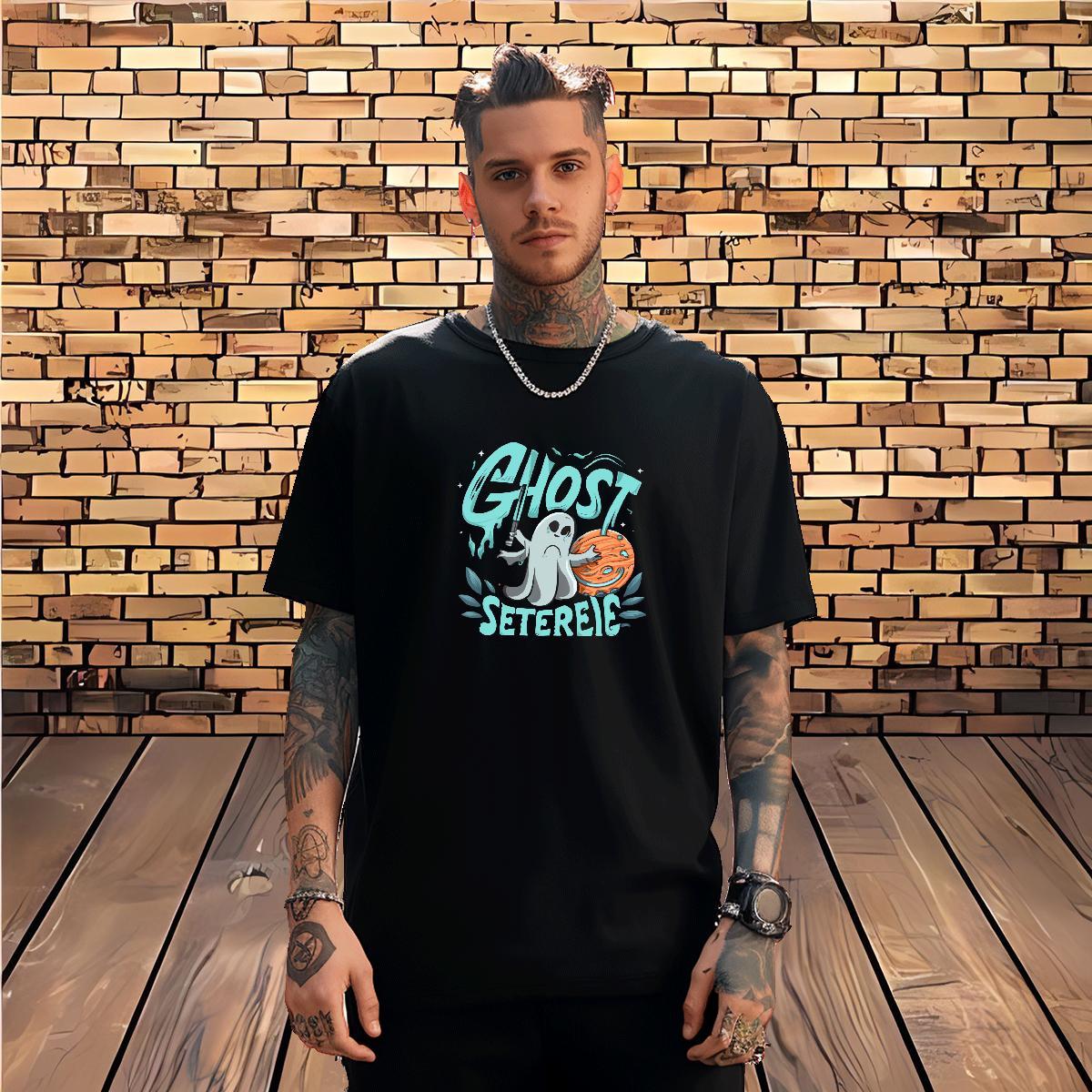 Comfortable T shirt 230g Cotton skull Daily Outfit Custom Print Plus Size Breathable Soft Couples T Shirts Fashion Wear