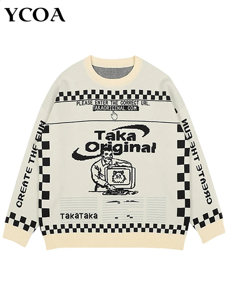 Womens sweater ultrafine Y2k aesthetic top knitted zipper skydiving graphic winter street clothing Korean fashion long sleeved 240821