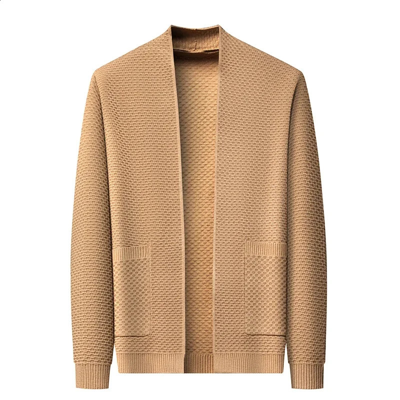 High quality mens springsummer cardigan wool sweater fashionable and casual knitted clothing 240821