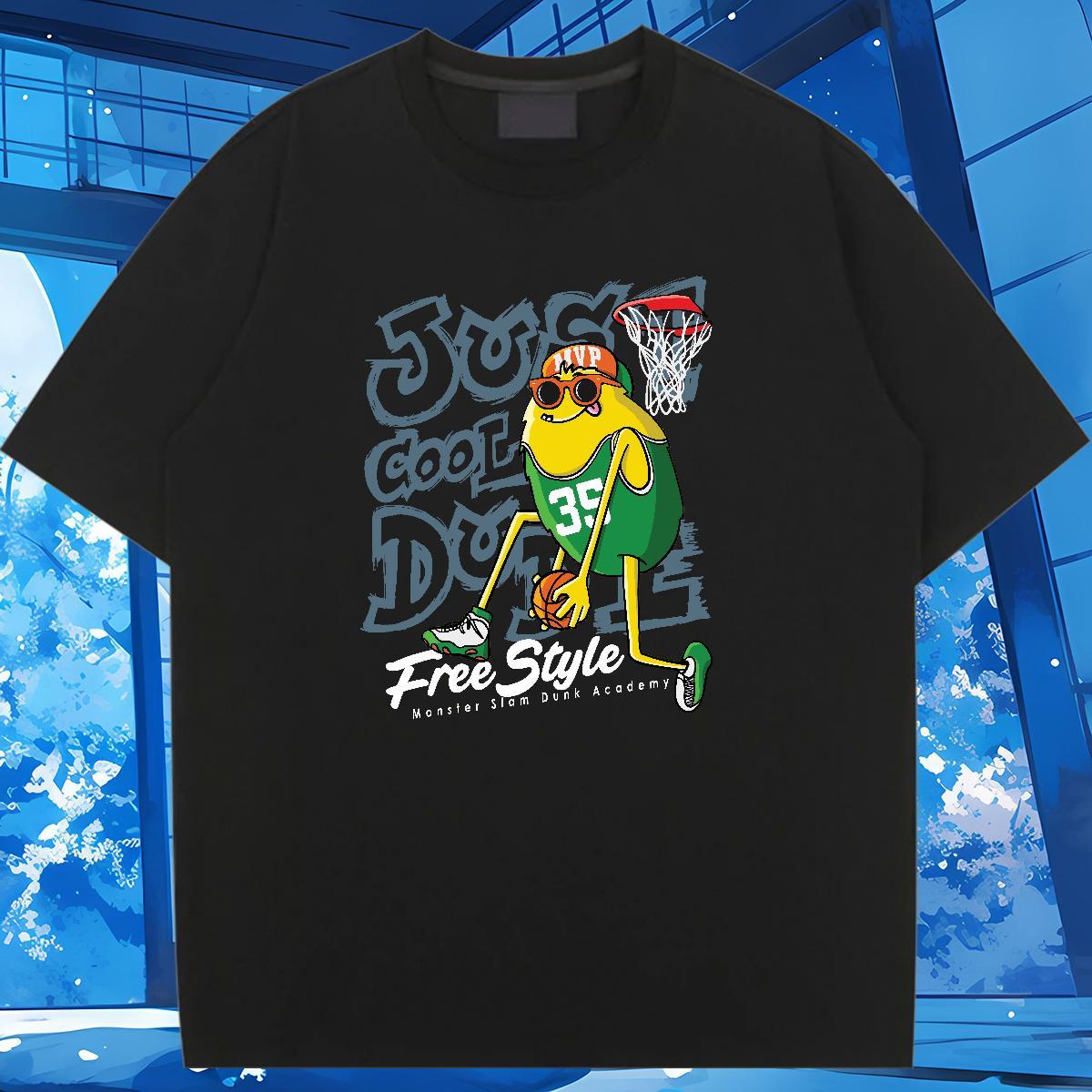 High quality Women Tees 230g Cotton role Hip Hop T-Shirts Breathable Short Sleeve Skull Polos