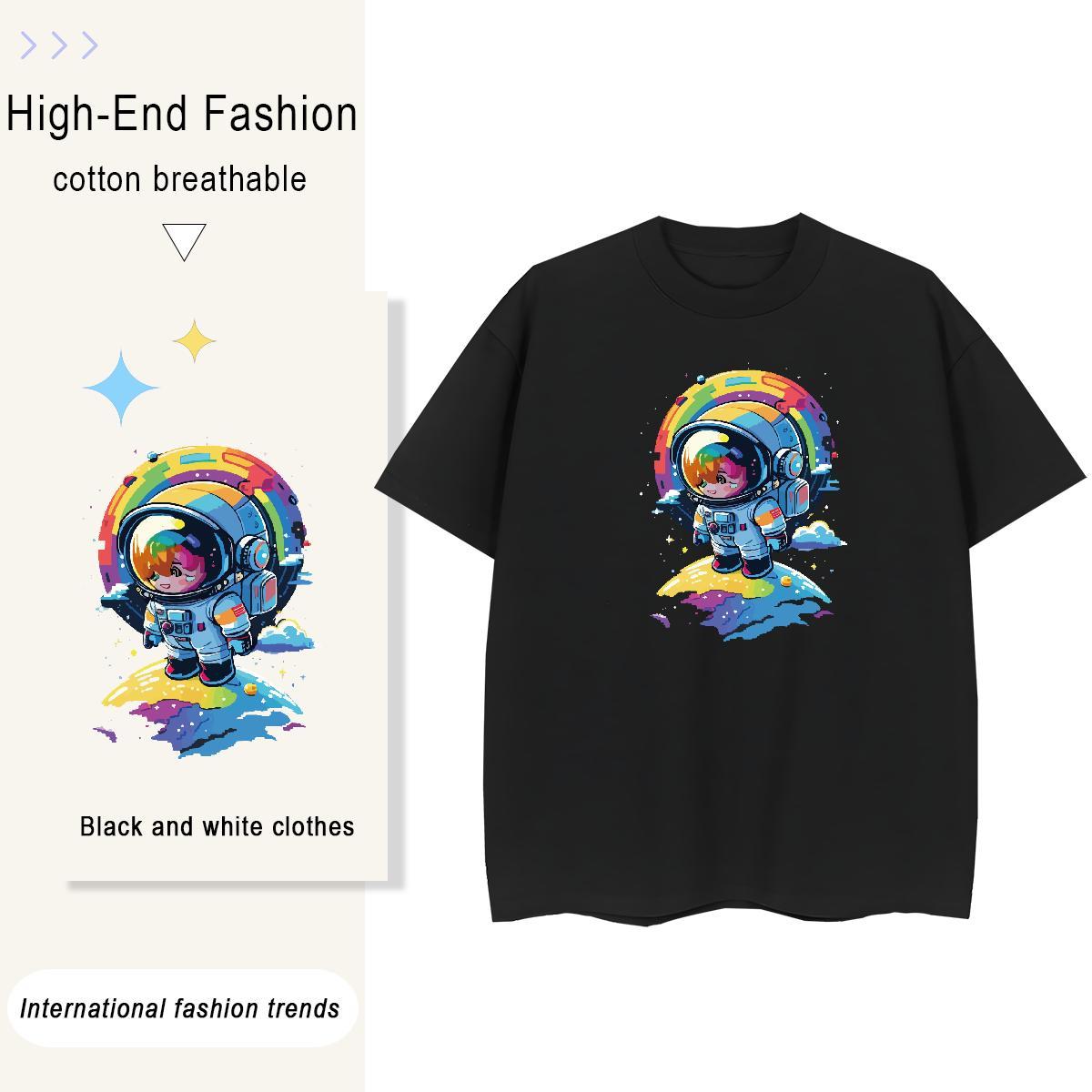 Nice Women Tshirts 230g Pure Cotton universe Casual Sport Women T Shirts Breathable Soft Customized Print Tees Shirts