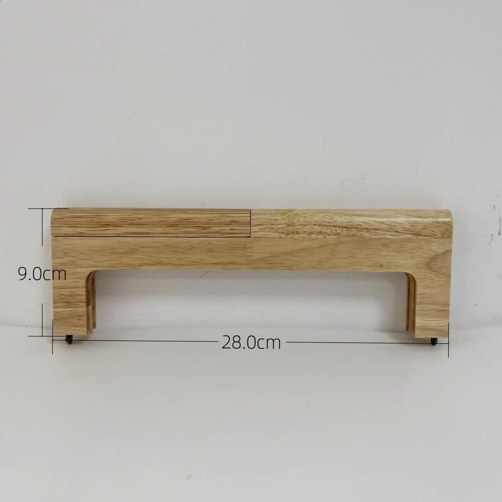 Wooden bag handle kissing buckle DIY wallet frame wooden lock buckle sewing handbag pencil accessories womens clutch with Scews 240821