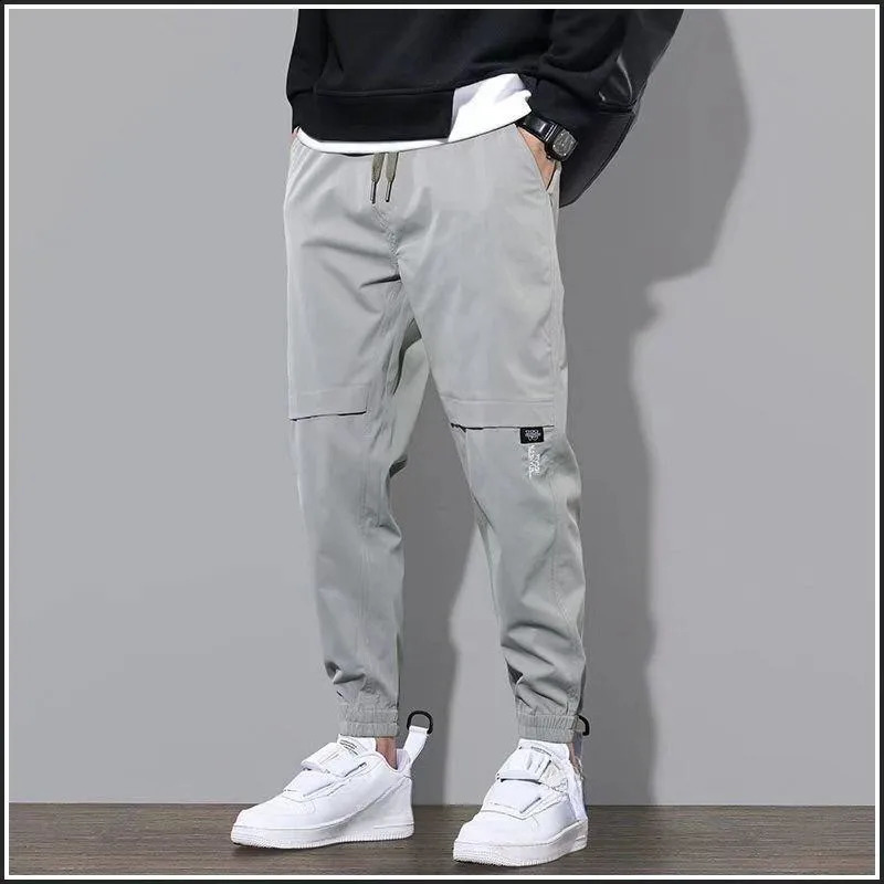 Mens Spring Workwear Long Jogger Street Baggy Hiphop Pants Men Casual Loose Ankle Trendy Thin Sports Mens Fashion Clothing 240822