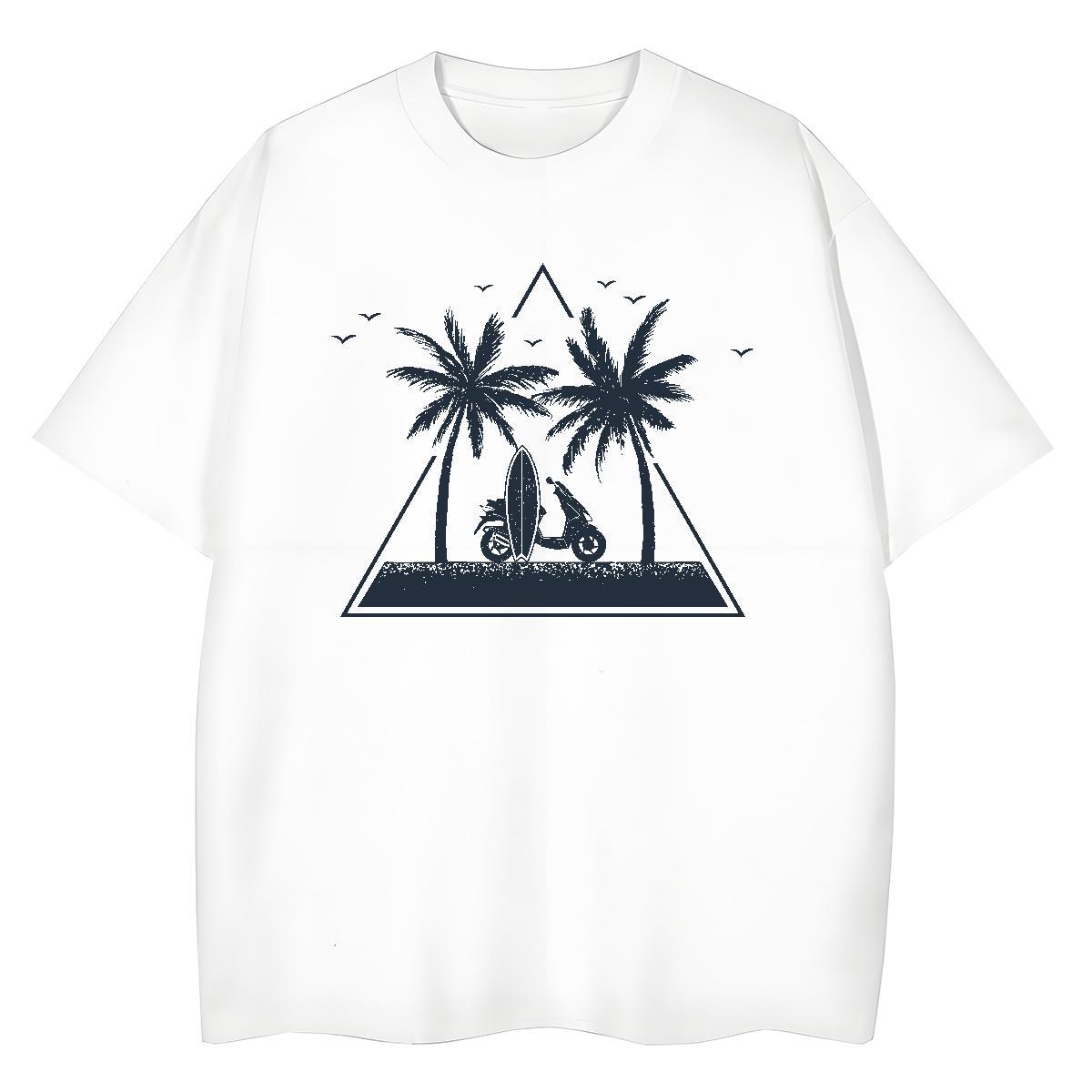 Fashion New T-Shirts for Women Short Sleeve O-Neck 100% Cotton 230g Unisex Tshirts Custom Printed tree Daily Outfit Designer Tops