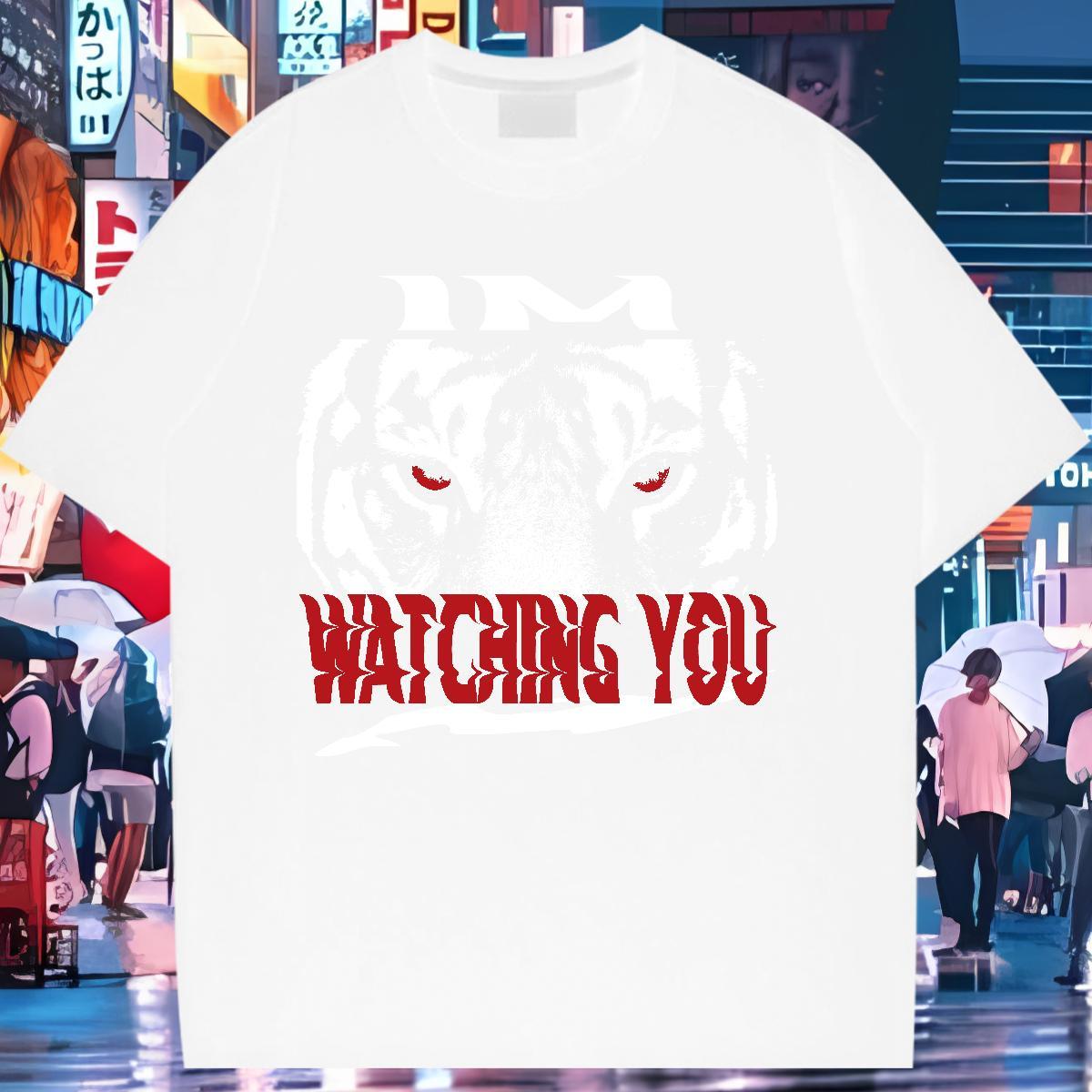New T-Shirts Breathable Crew Neck 230g Cotton Lady T shirt Custom Print Oversized tiger Sports Street Wear Designer Nice Polos