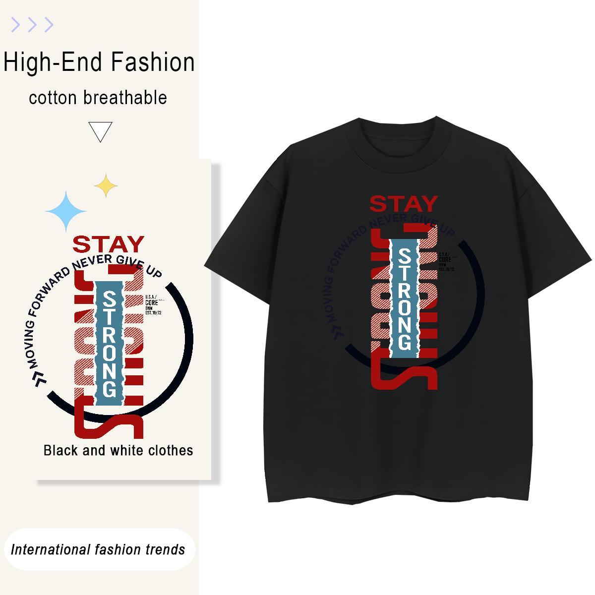 Designer Woman Tshirt 230g Cotton letter Casual Sport T-Shirts Breathable Crew Neck Cartoon Printing L-4XL Tops Shirt
