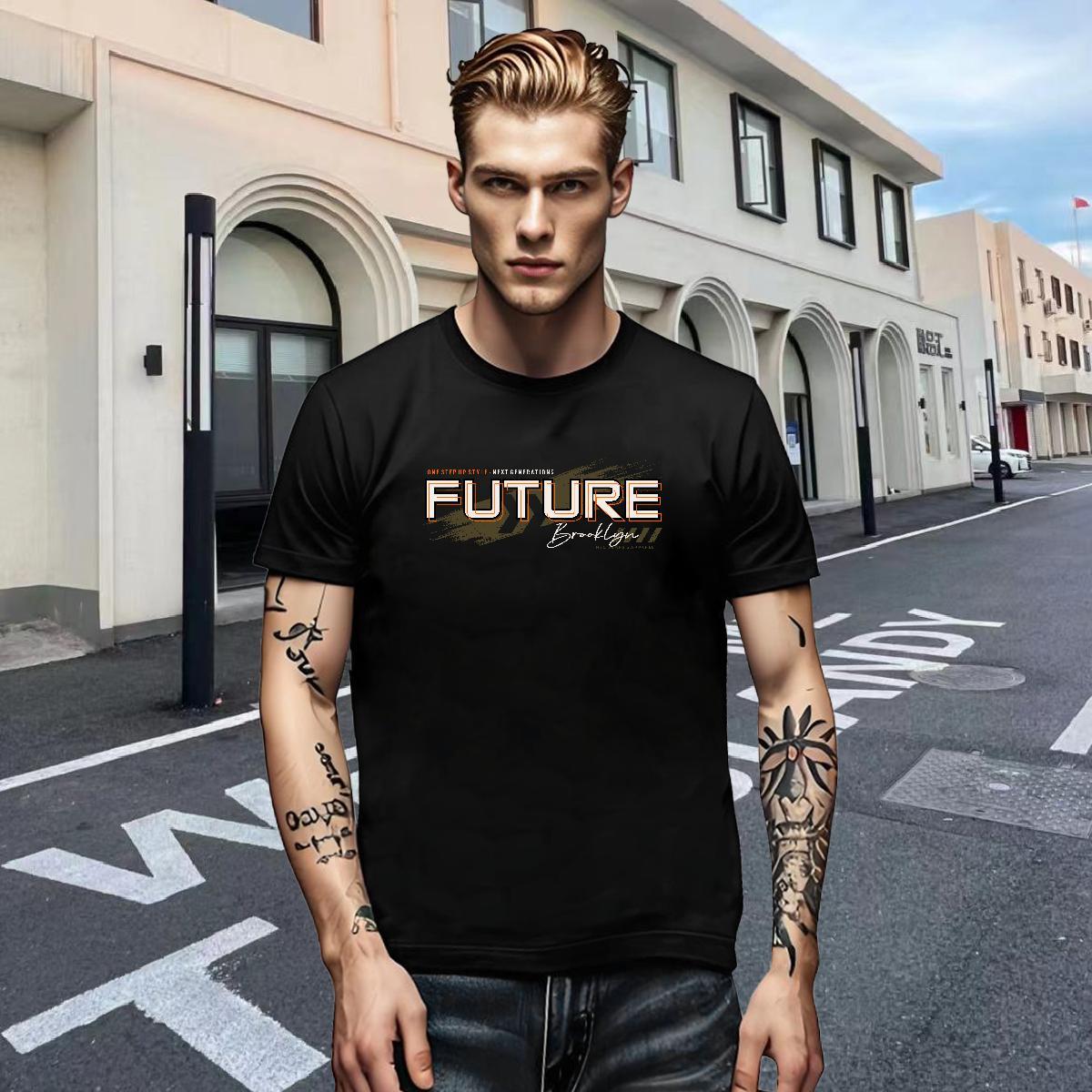 Wholesale Mens Tshirts Street Wear 230g 100% Cotton Graphic Pure Cotton future Mens T Shirts DIY Customized Tops