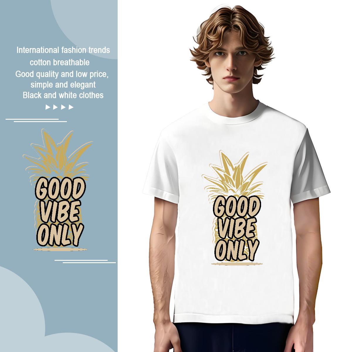 Classic letter Man T Shirts Spring Summer Men Tees 230g 100% Cotton Custom Short Sleeve O-Neck DIY Printed Clothes