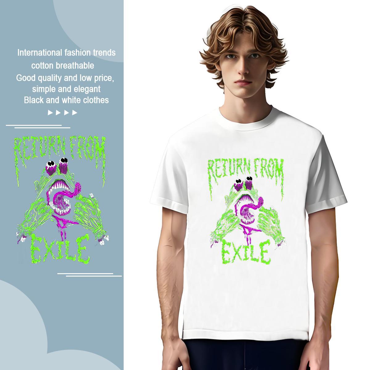 DIY cry Tshirt for Man Woman 230g Pure Cotton Mens T Shirts Customized High Street Hip Hop Breathable TOP Quality Clothes