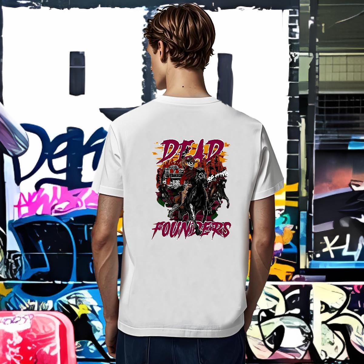 Comfortable horse riding T shirt Outdoor Men Clothes T-Shirt 230g Cotton New Breathable Customized Print Tees