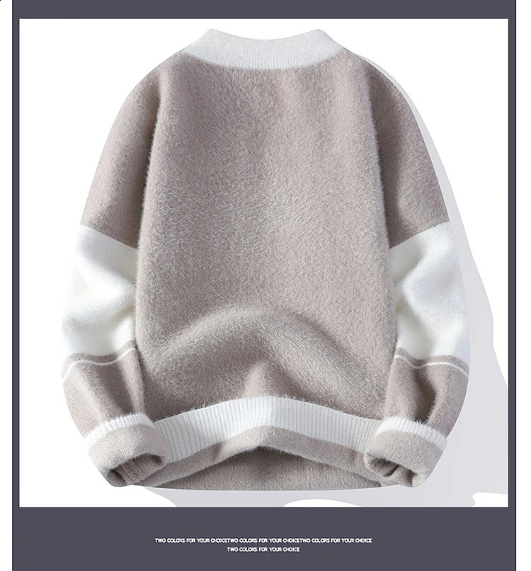 Arrival Winter Round Neck Mens High Quality Sweater Autumn Fashion Pullover Wool 240821