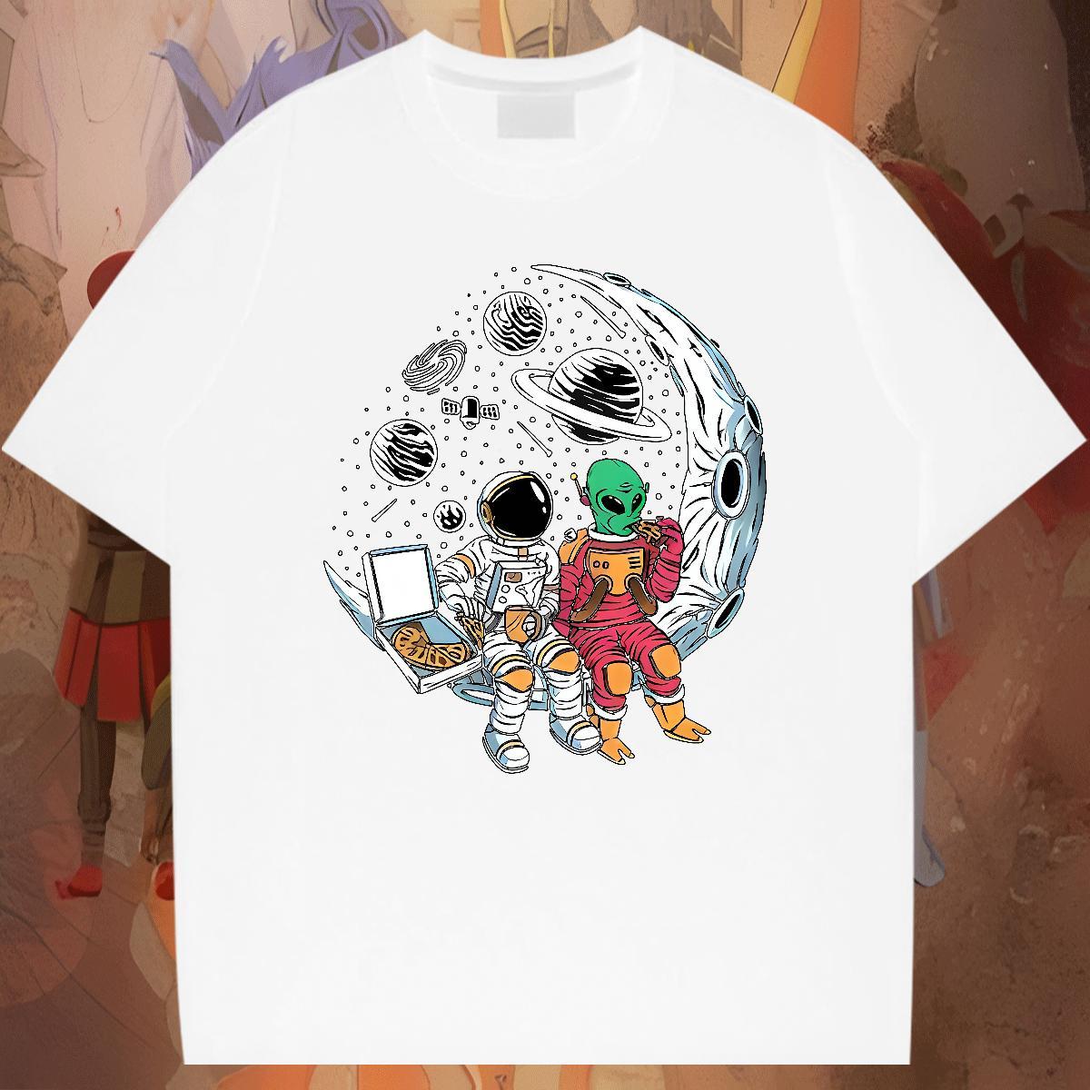 Unisex Men Clothes T-Shirt Daily Outfit 230g Pure Cotton Oversized 3XL 4XL O-Neck Short Sleeve star Man T Shirts New Arrival Polos