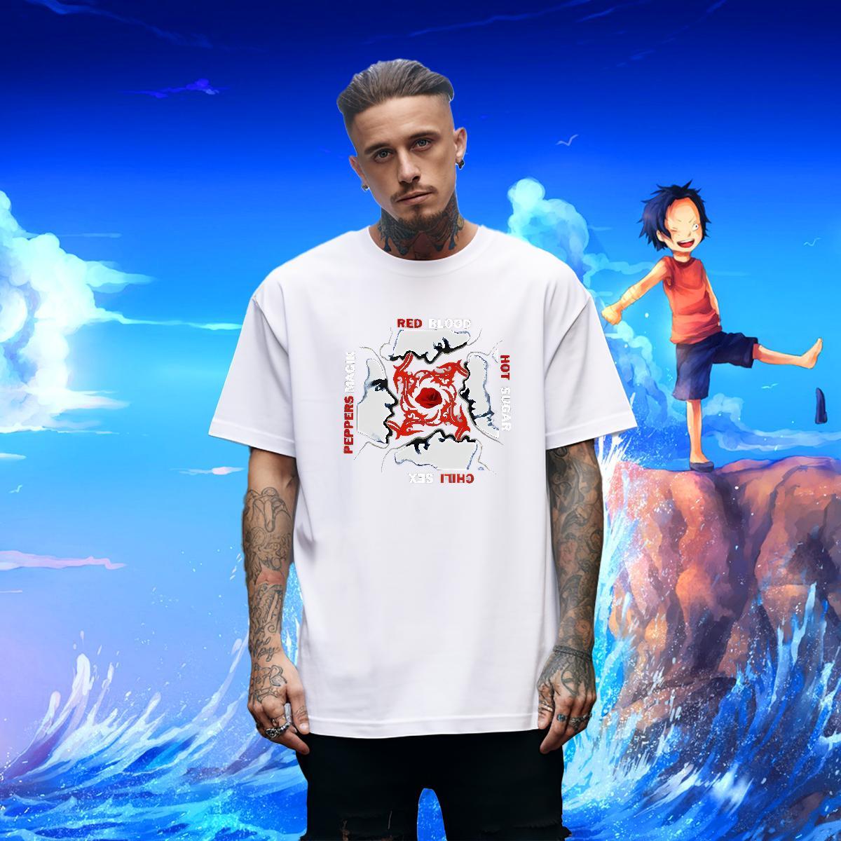 Custom Casual Daily Wear Men Tshirts scary Pure Cotton 230g 100% Cotton T-Shirts for Men Cool DIY Anime Polos