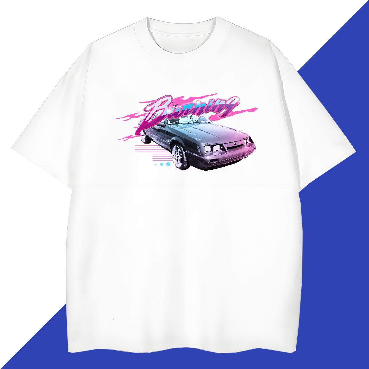 High Quality Men Tees Casual Daily Wear 100% Cotton 230g DIY Printed Short Sleeve O-Neck car T Shirts Men Factory Direct Tee Shirt