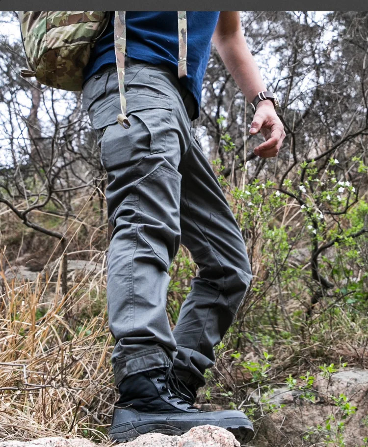 highquality waterproof cargo pants solid sports Trouser outdoor straight mens tactical 240821